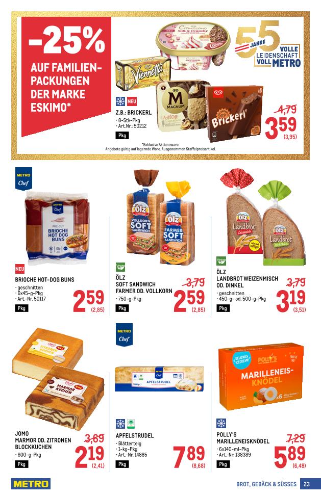 Prospekt von METRO