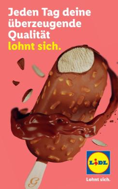 Titelbild des Prospekts von Lidl Eis