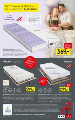 Titelbild des Prospekts von XXXLutz Matratzen