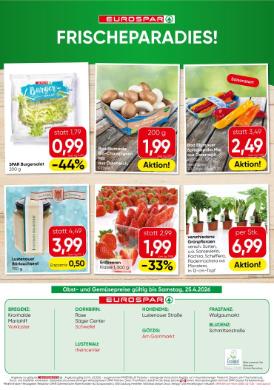 Titelbild des Prospekts von EUROSPAR VBG