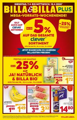 Titelbild des Prospekts von BILLA Niederösterreich