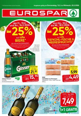Titelbild des Prospekts von EUROSPAR W / NOE / BGLD