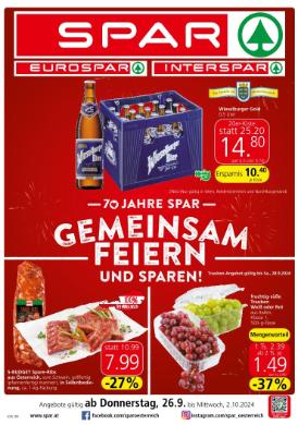 Titelbild des Prospekts von SPAR WIEN / NÖ / BGLD
