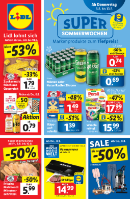 Titelbild des Prospekts von Lidl Österreich
