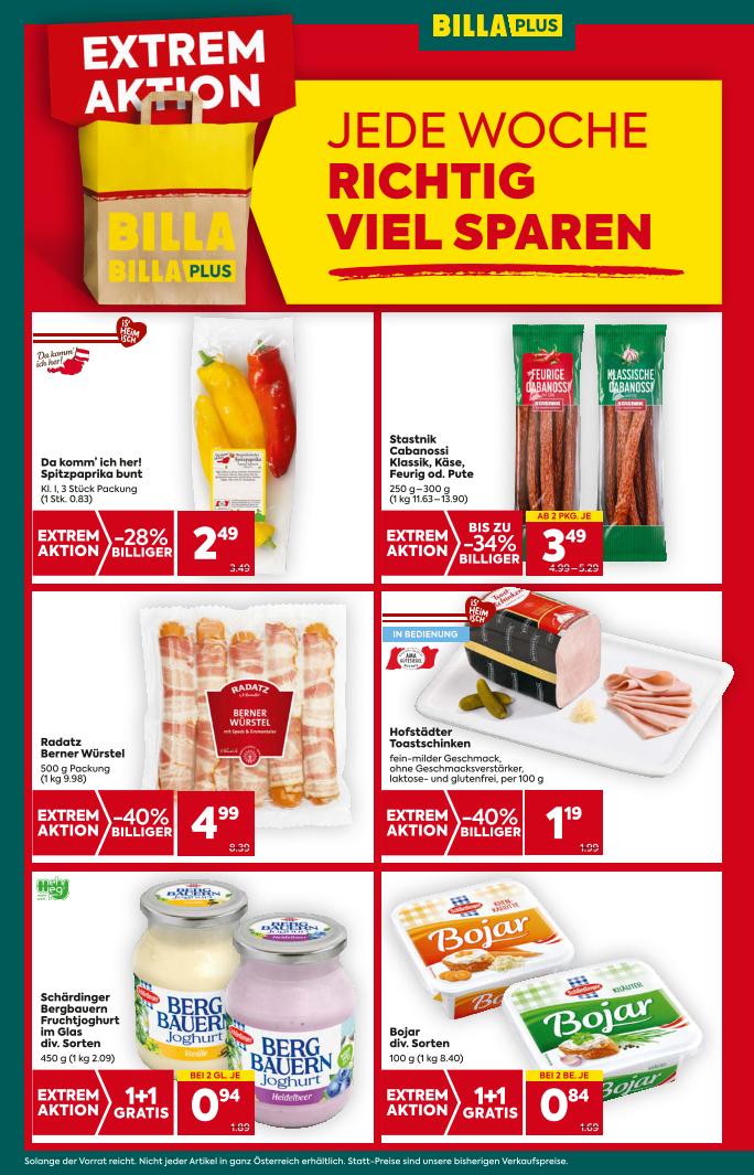 Prospekt von BILLA PLUS