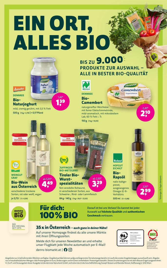 Prospekt von Denns BioMarkt