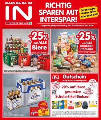 Titelbild des Prospekts von INTERSPAR TRL