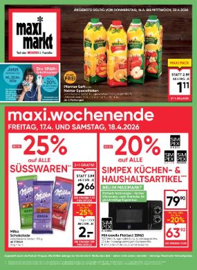 Titelbild des Prospekts von Maximarkt Linz / Haid / Wels / Vöcklabruck / Ried
