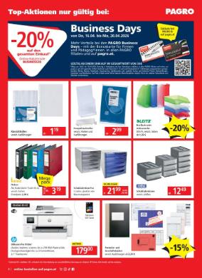 Titelbild des Prospekts von PAGRO & LIBRO