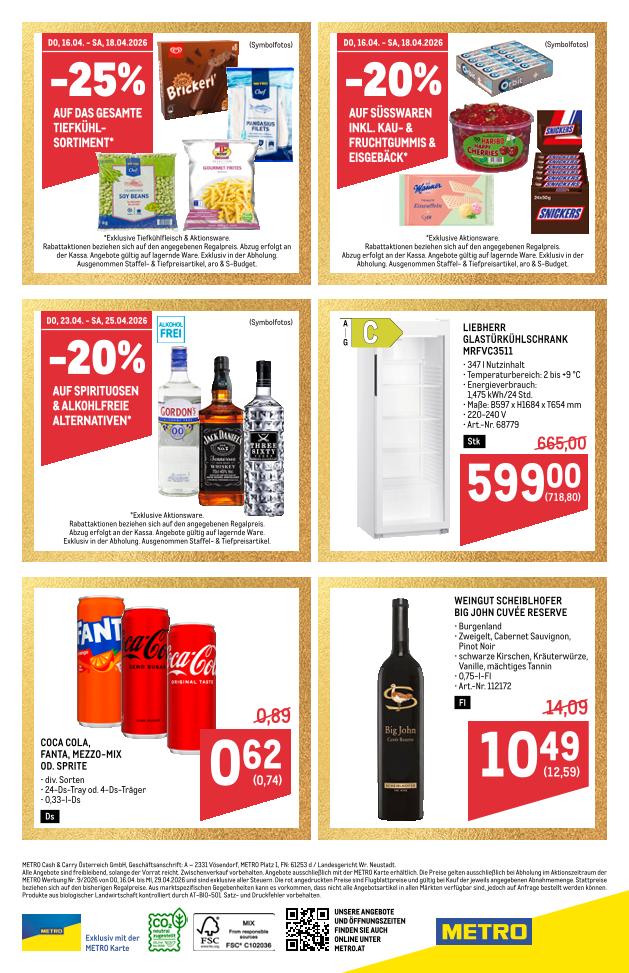 Prospekt von METRO