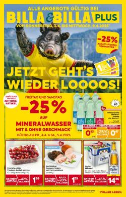 Titelbild des Prospekts von BILLA TRL