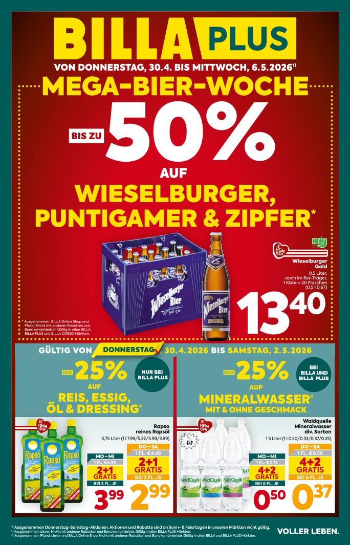 Prospekt von BILLA PLUS