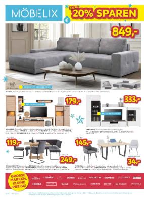 Titelbild des Prospekts von Möbelix