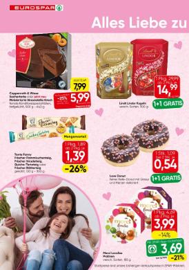 Titelbild des Prospekts von EUROSPAR WIEN / NOE / BGLD
