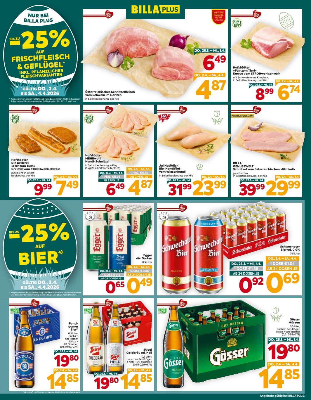 Prospekt von BILLA PLUS