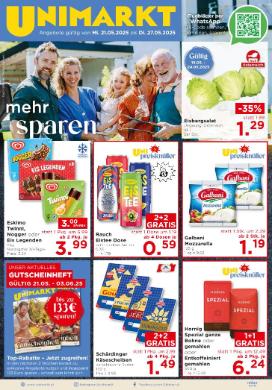 Titelbild des Prospekts von Unimarkt OÖ Salzkammergut