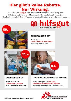 Titelbild des Prospekts von Ärzte ohne Grenzen