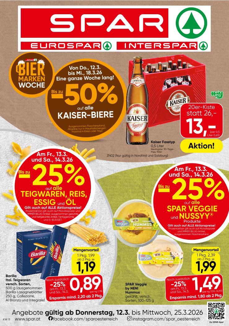 Prospekt von SPAR