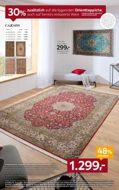 Titelbild des Prospekts von XXXLutz Teppiche