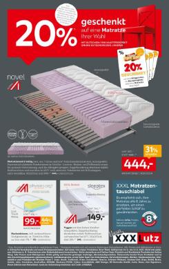 Titelbild des Prospekts von XXXLutz Matratzen