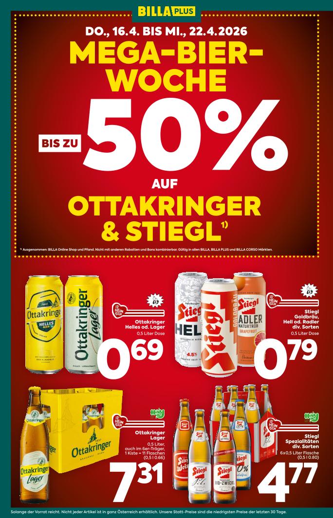 Prospekt von BILLA PLUS