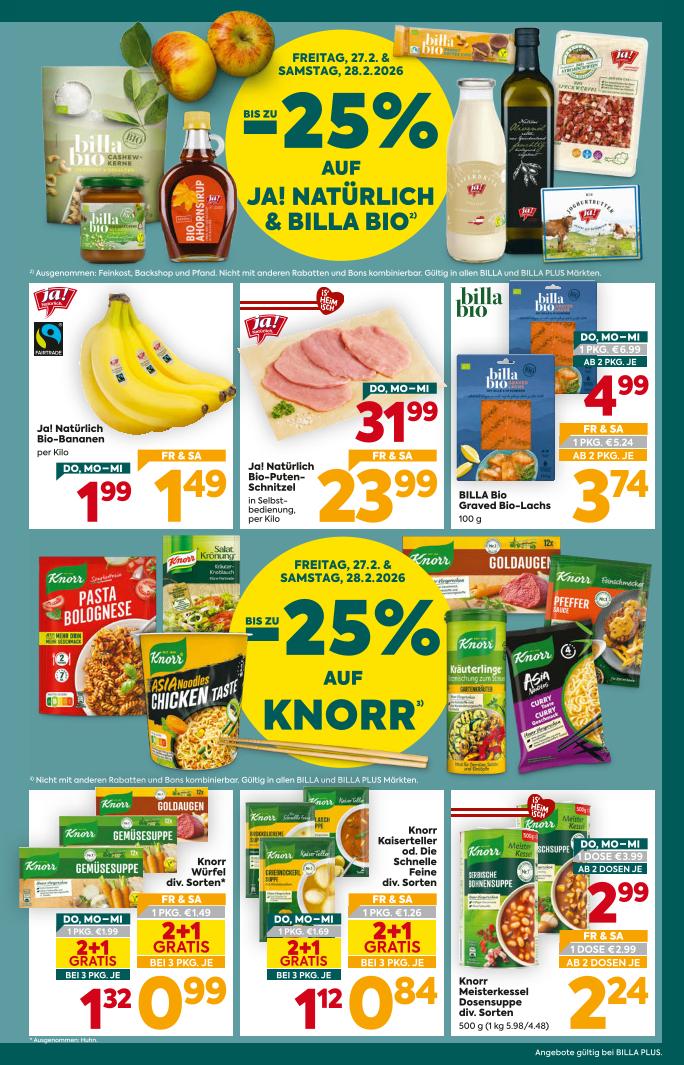 Prospekt von BILLA PLUS