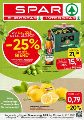 Titelbild des Prospekts von SPAR VBG