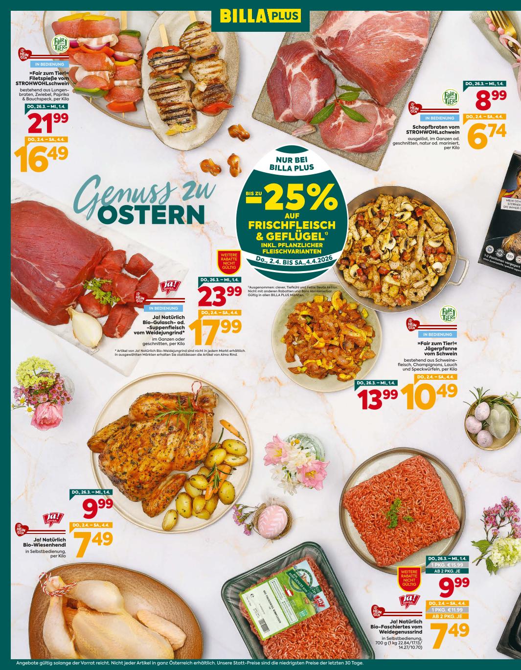 Prospekt von BILLA PLUS