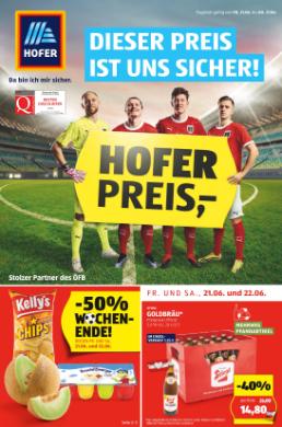 Titelbild des Prospekts von HOFER