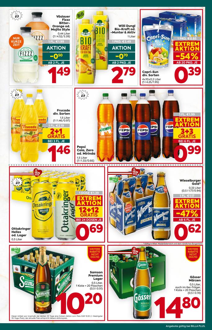 Prospekt von BILLA PLUS