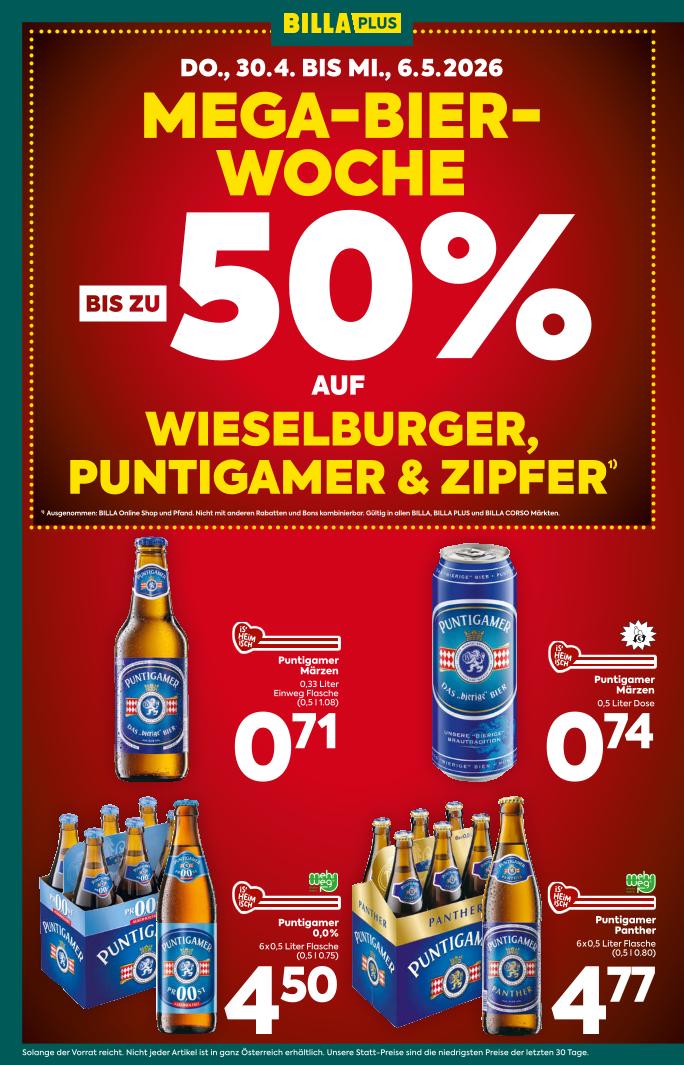 Prospekt von BILLA PLUS