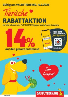 Titelbild des Prospekts von DAS FUTTERHAUS