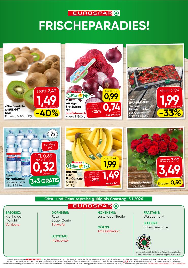 Prospekt von EUROSPAR