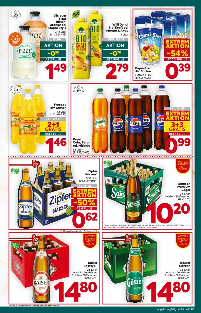 Prospekt von BILLA PLUS