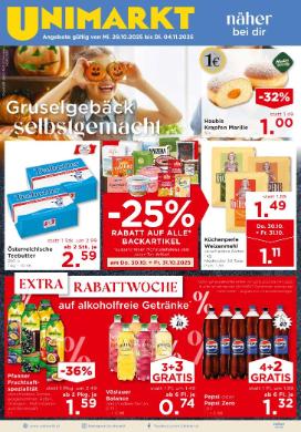 Titelbild des Prospekts von Unimarkt Nord / Ost