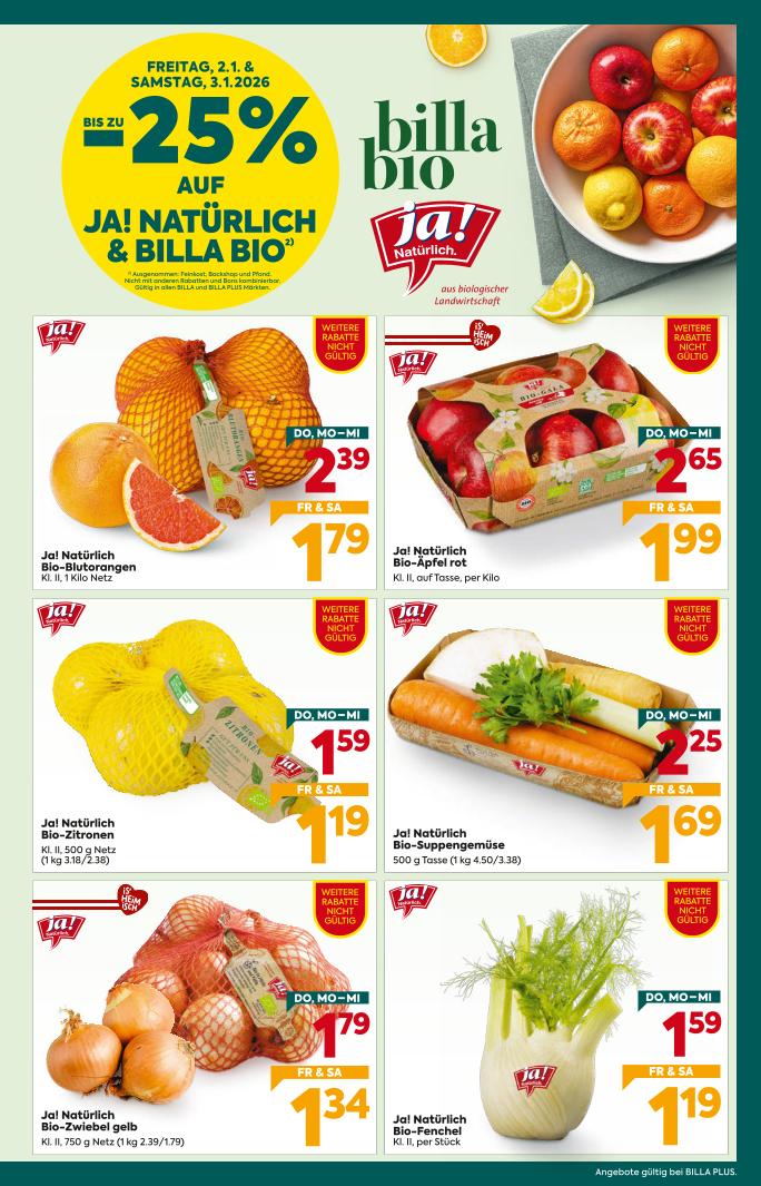 Prospekt von BILLA PLUS