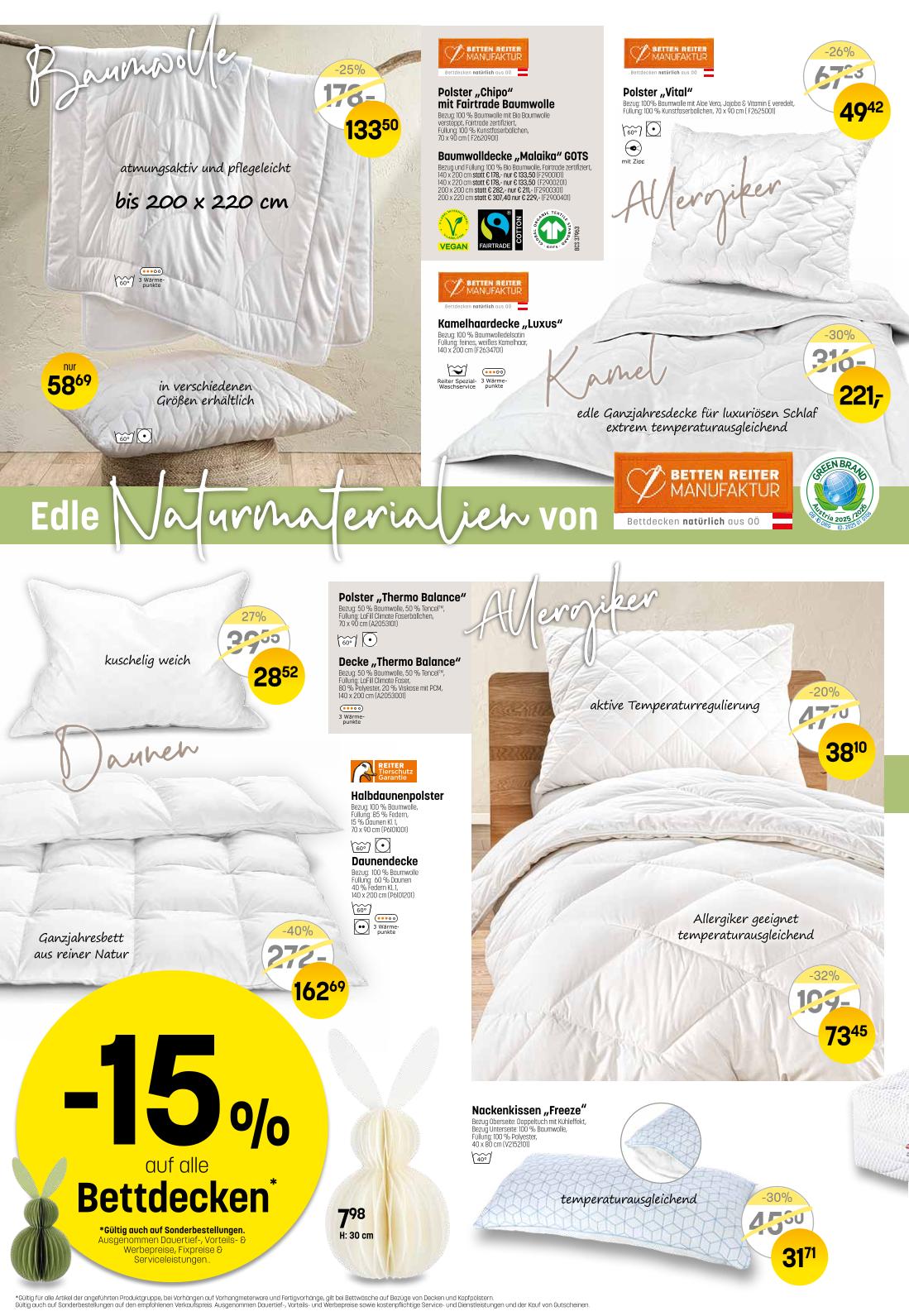 Prospekt von Betten Reiter