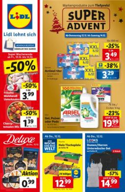 Titelbild des Prospekts von Lidl Österreich