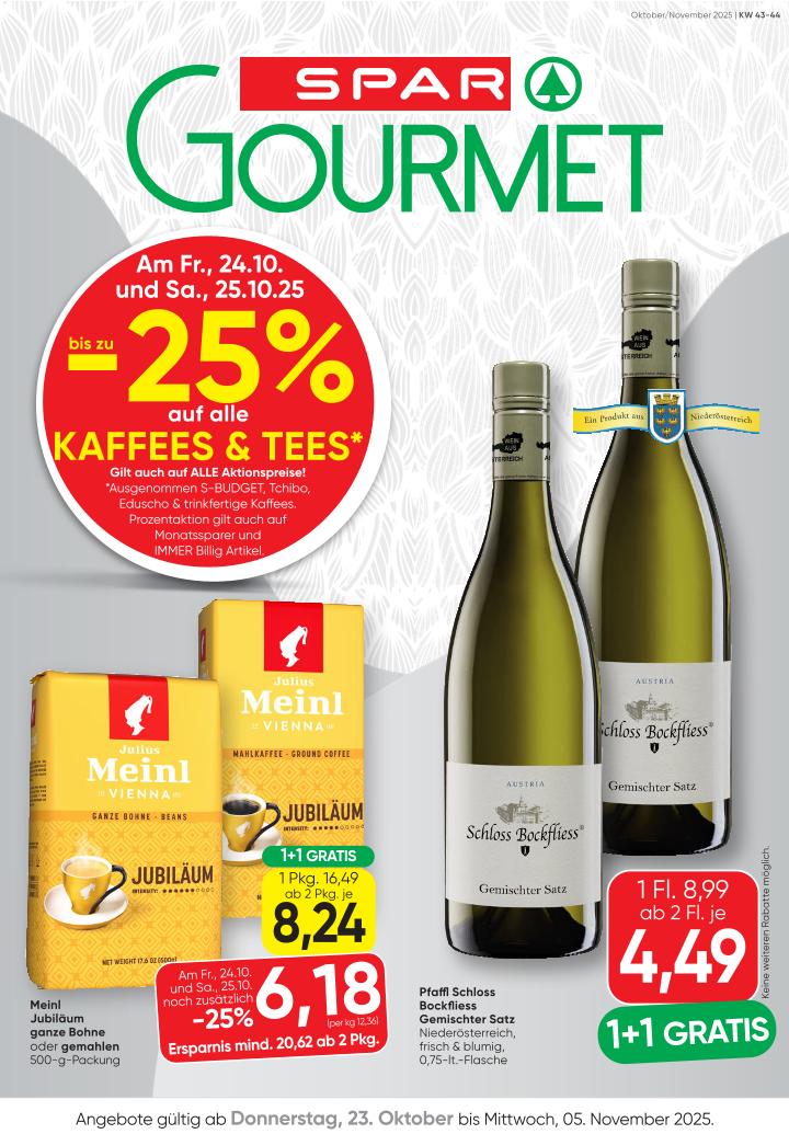 Prospekt von SPAR Gourmet