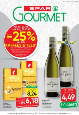 Titelbild des Prospekts von SPAR Gourmet
