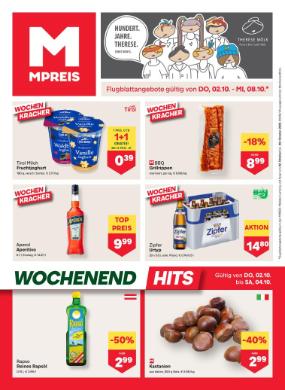 Titelbild des Prospekts von MPREIS Oberösterreich