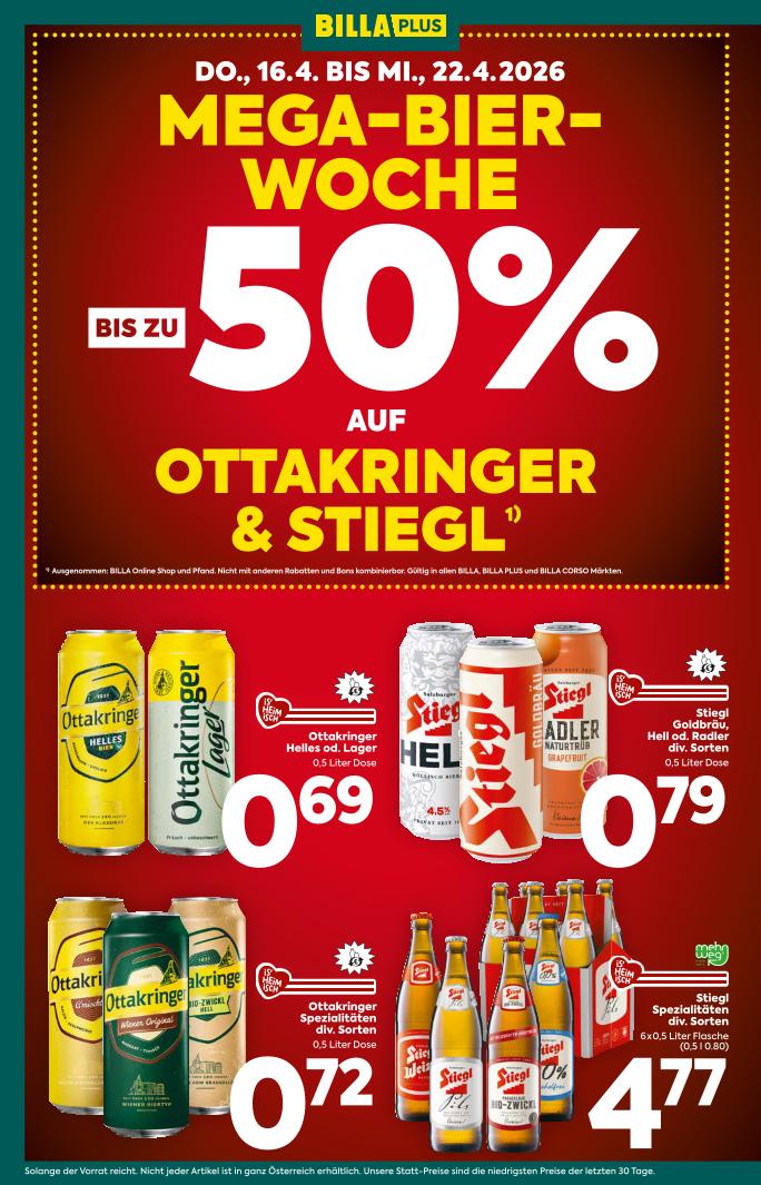 Prospekt von BILLA PLUS