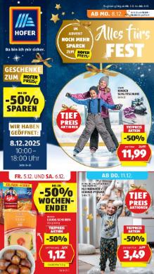 Titelbild des Prospekts von HOFER