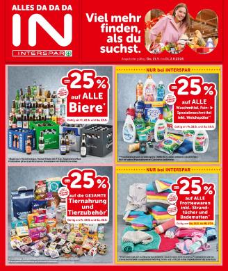 Titelbild des Prospekts von INTERSPAR OOE