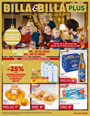 Titelbild des Prospekts von BILLA Burgenland