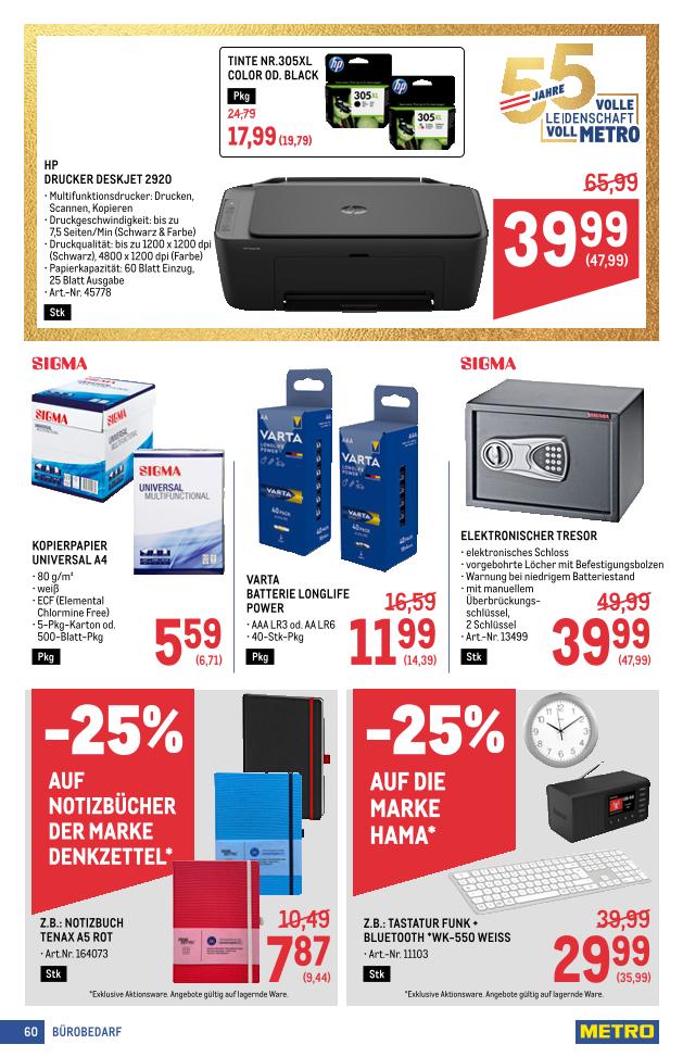 Prospekt von METRO