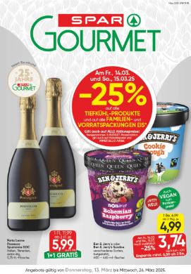 Titelbild des Prospekts von SPAR Gourmet