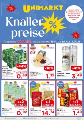 Titelbild des Prospekts von Unimarkt