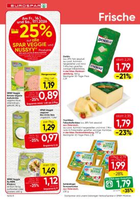 Titelbild des Prospekts von EUROSPAR W / NOE / BGLD