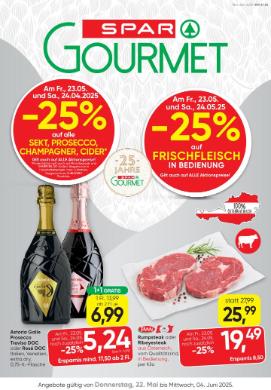Titelbild des Prospekts von SPAR Gourmet